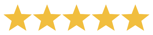 clip art of 5 gold stars in a row